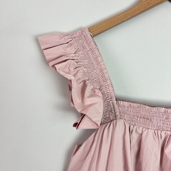 English Factory Pink Ruffle Midi Dress - Picture 6 of 11